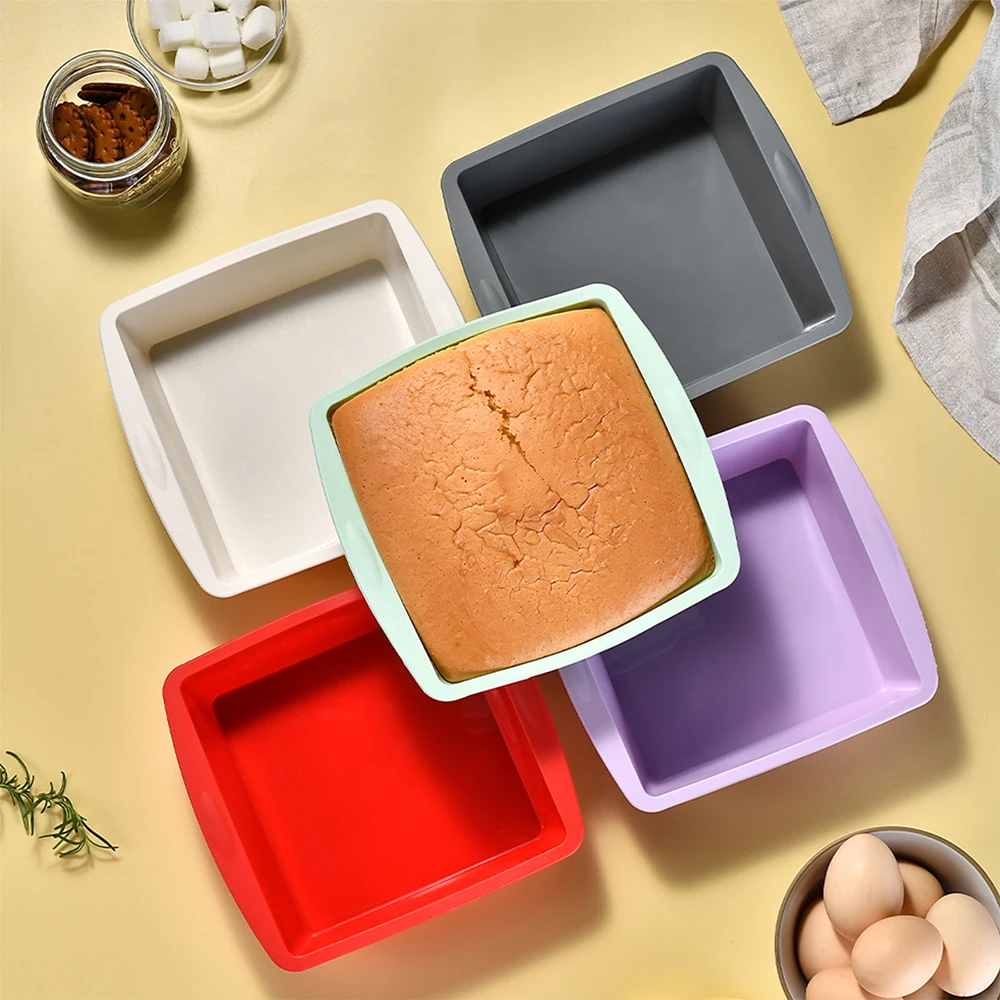 Kitchen Appliances For Baking - Molde de bolo quadrado de silicone,