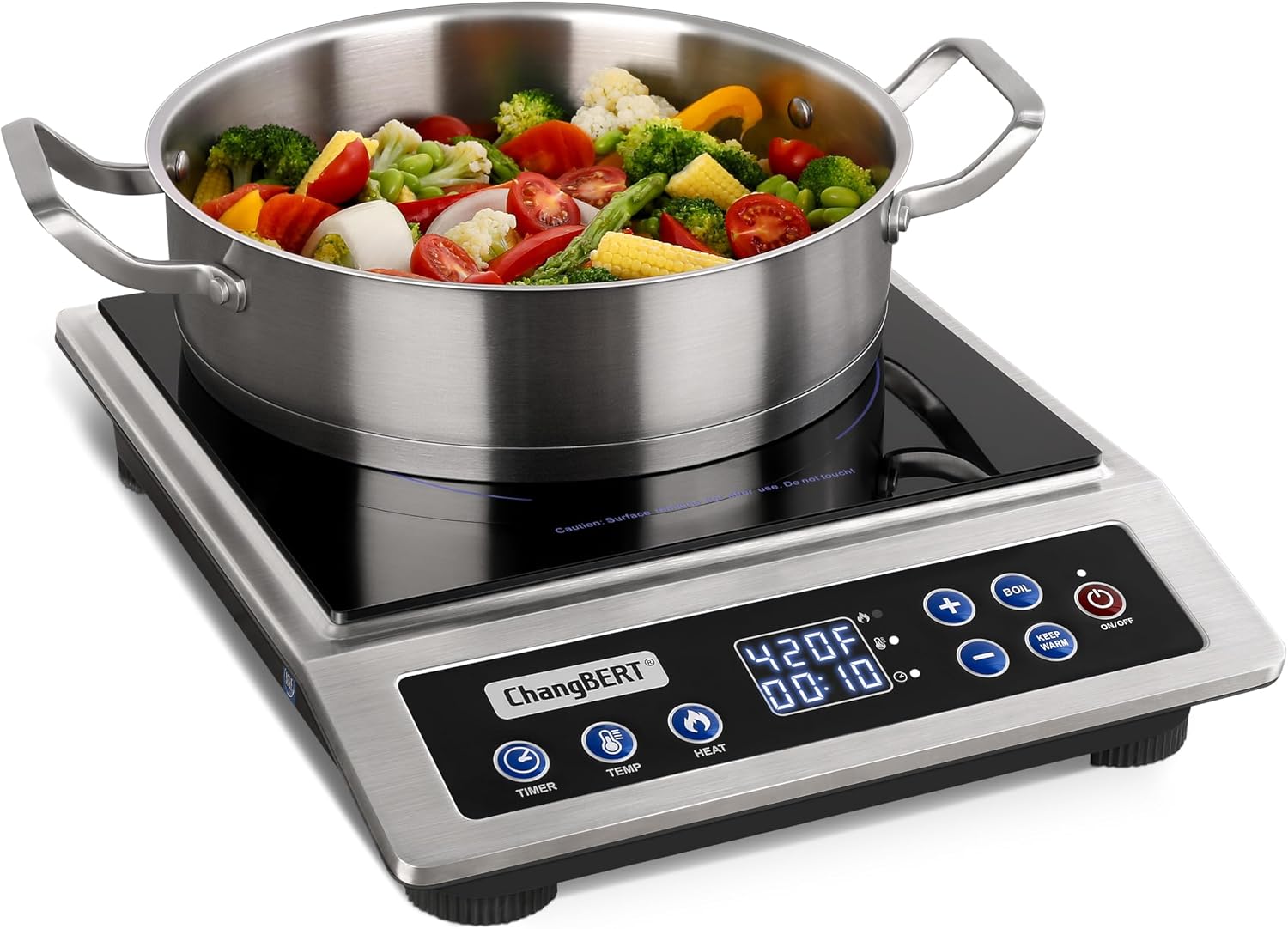 Induction Cooktop Portable - Fogão de Indução Portátil Versão Aprimorada,