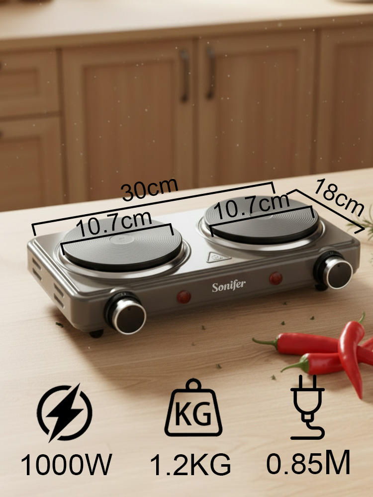 Fogão Elétrico de Duas Bocas S - Induction Cooktop Portable avaliação e preço