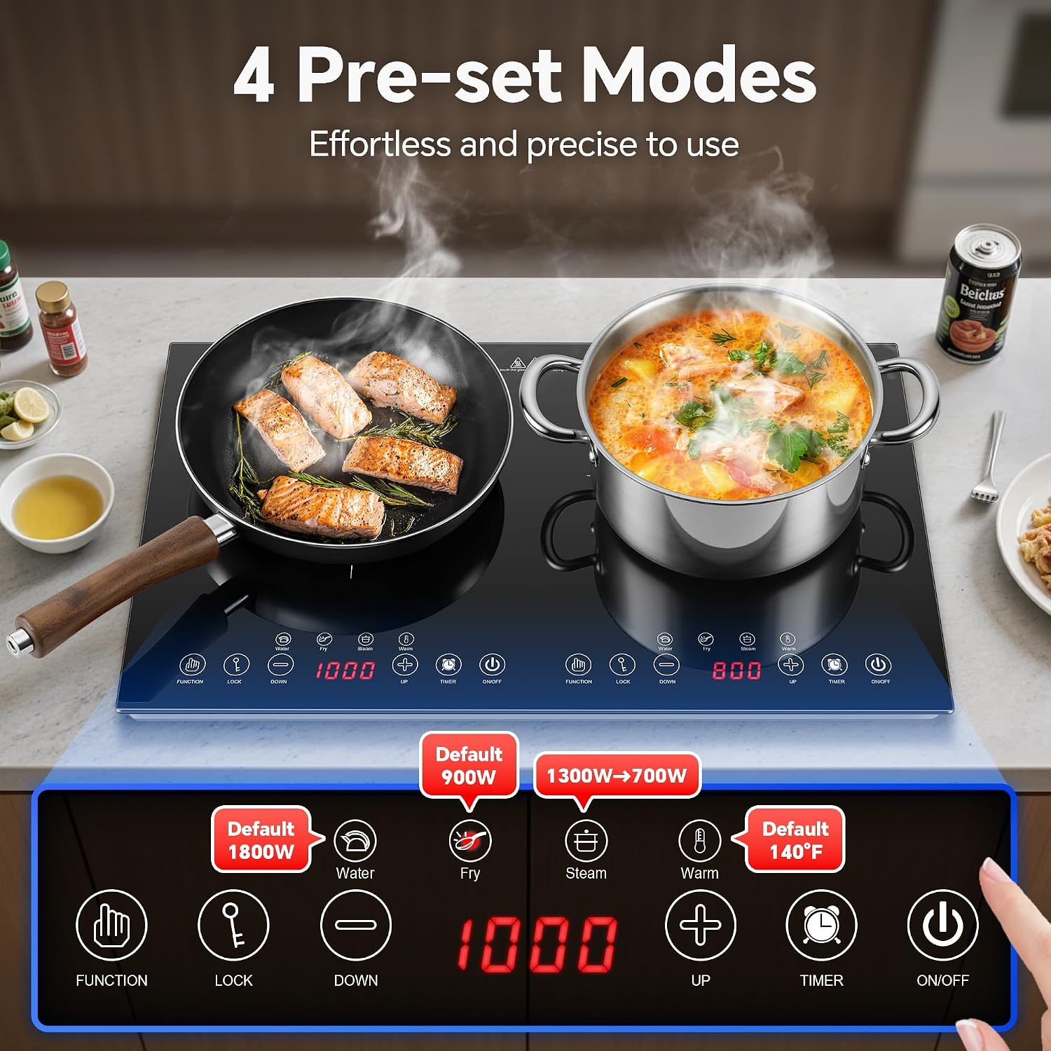 Fogão de Indução Portátil de 2 - Induction Cooktop Portable avaliação e preço