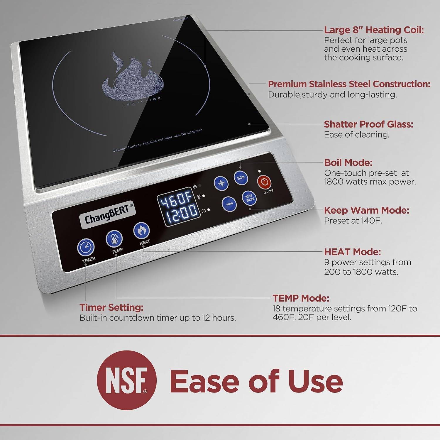Fogão de Indução Portátil Vers - Induction Cooktop Portable avaliação e preço