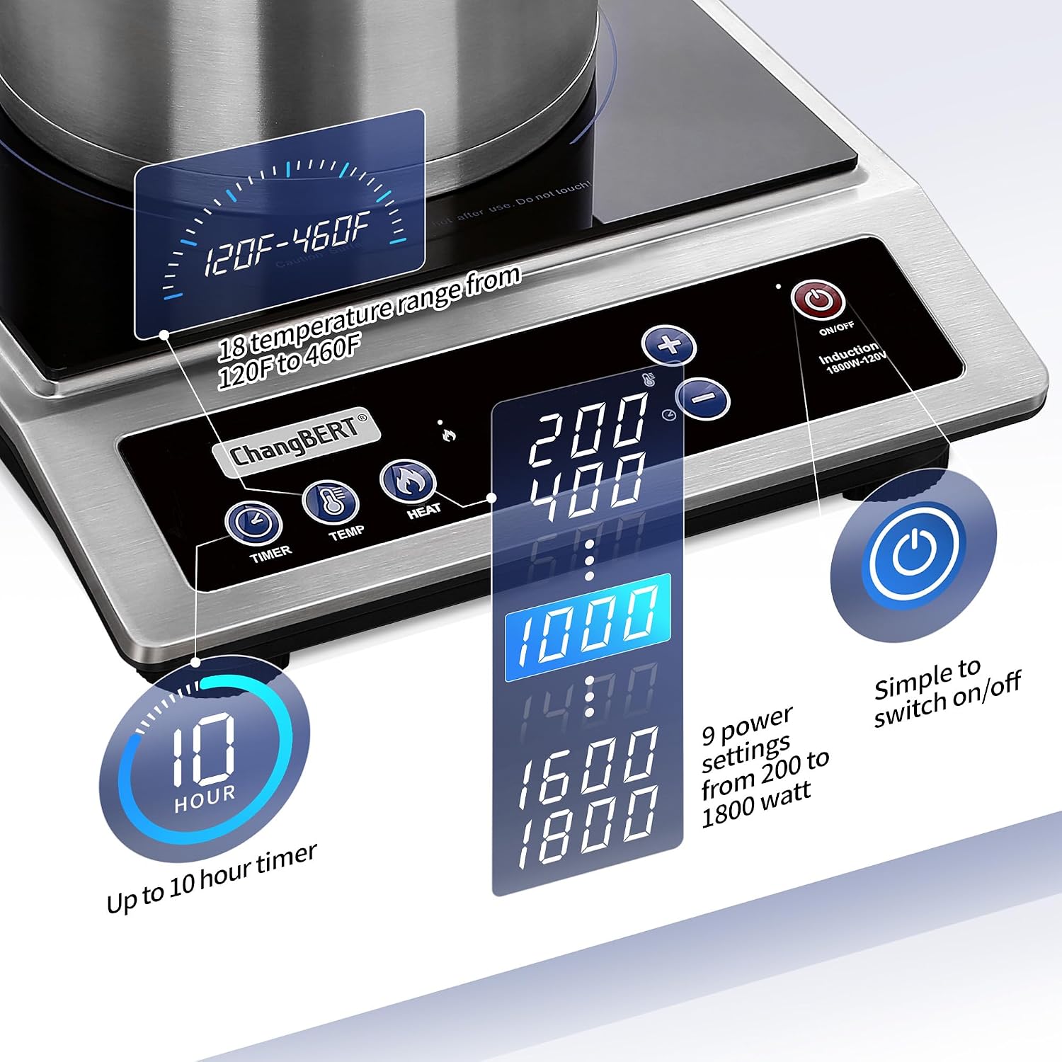 Fogão de Indução, Fogão Portát - Induction Cooktop Portable avaliação e preço